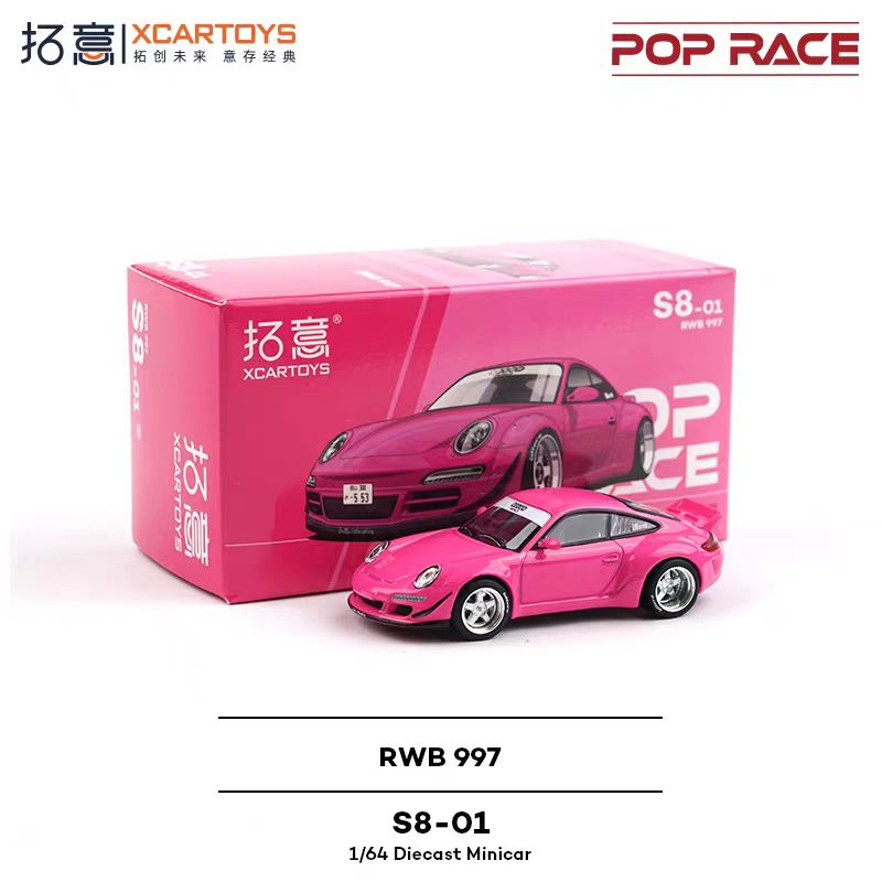 POPRACE 1:64 Porsche RWB 997 - Pink