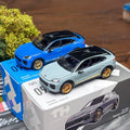 TH Trends Hobby 1:64 Porsche Cayenne Blue 099 Toyota Rand Cooluze Alloy Die Cast Car Model Collection Gift